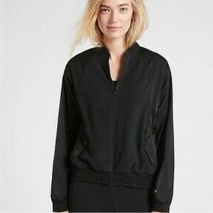 Athleta Zion Microfleece Bomber Jacket